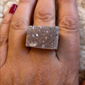 Crystal Statement Ring.